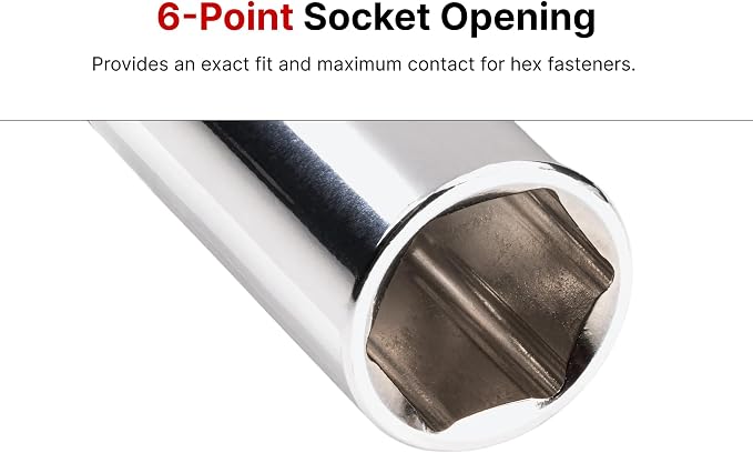 TEKTON 1/4 Inch Drive Shallow, Semi-Deep, and Deep 6-Point Socket Set with Rails and Trays, 42-Piece (4-15 mm) | SHD90120