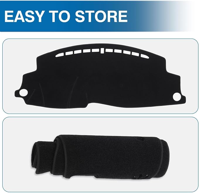 KUST Black Dash Cover for Honda HR-V HRV 2016-2021 2022 Dashboard Cover Non-Slip Center Console Dash Cover Interior for Honda HR-V HRV Accessories Custom Fit Dash Mat Sunshade Windshield Glare