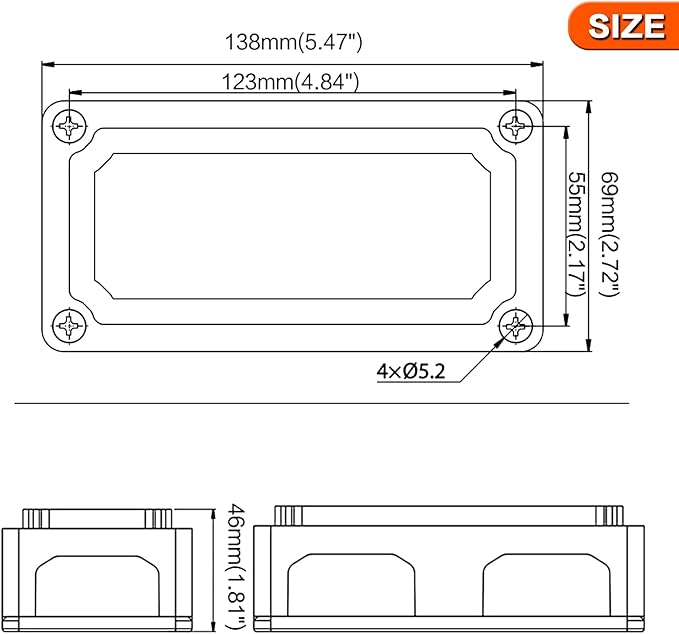 300A Bus Bar Box Heavy Duty Module Design Nickel Plated Brass Buss Battery Power Distribution 4xM8(5/16") Stainless Steel Terminal Studs Marine Ground DC12 24 48V（Red）