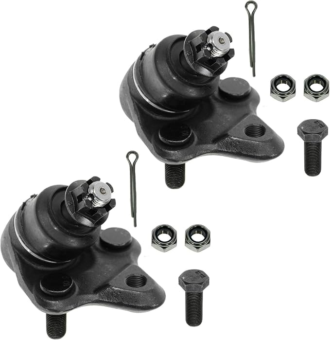 TRQ Front Lower Driver and Passenger Side Ball Joint Set Compatible with 98-02 Chevrolet Prizm 96-97 Geo Prizm 96-08 Toyota Corolla 00-05 Celica 01-05 RAV4 01-03 Prius 16-22, 19-22, AWD-e