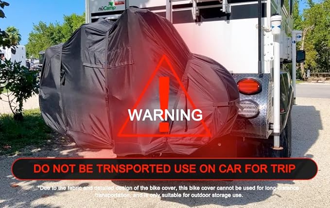 ClawsCover Bike Covers Outdoor Storage Waterproof for 2 Bikes,Heavy Duty 600D Polyester,Durable Anti-UV,Weatherproof eBike Bicycle Electric Bike Cover, Buckles Straps,Reflective Handle,82''x36"x43.3"