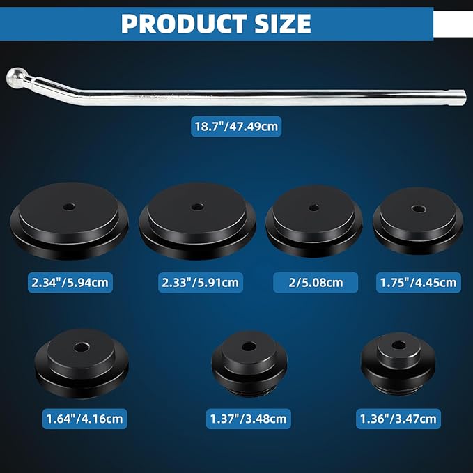 FreeTec Frost Plug Installer Remover Tool Set
