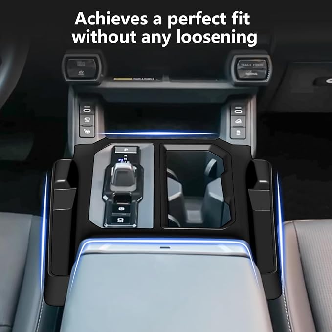 Central Control Silicone Gear Shift Panel Trim Cover Fits for RAV4 2026 Gear Shift Control Anti-Scratch Panel Protective Cover for RAV4 Accessories