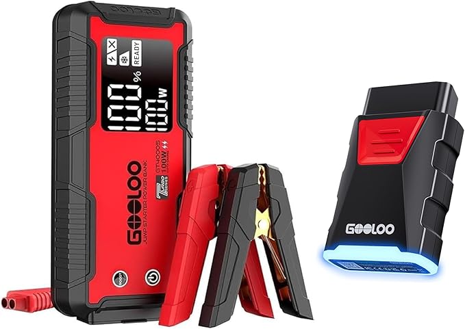 GOOLOO GT4000S Jump Starter & GOOLOO DEEPSCAN DS200 OBD2 Scanner Diagnostic Tool