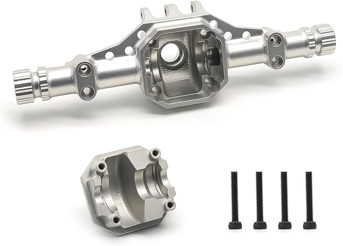 TREAL Alu# 7075 Axle Housing CNC Machined Billet Front Axle Housing for Element Enduro (Silver)