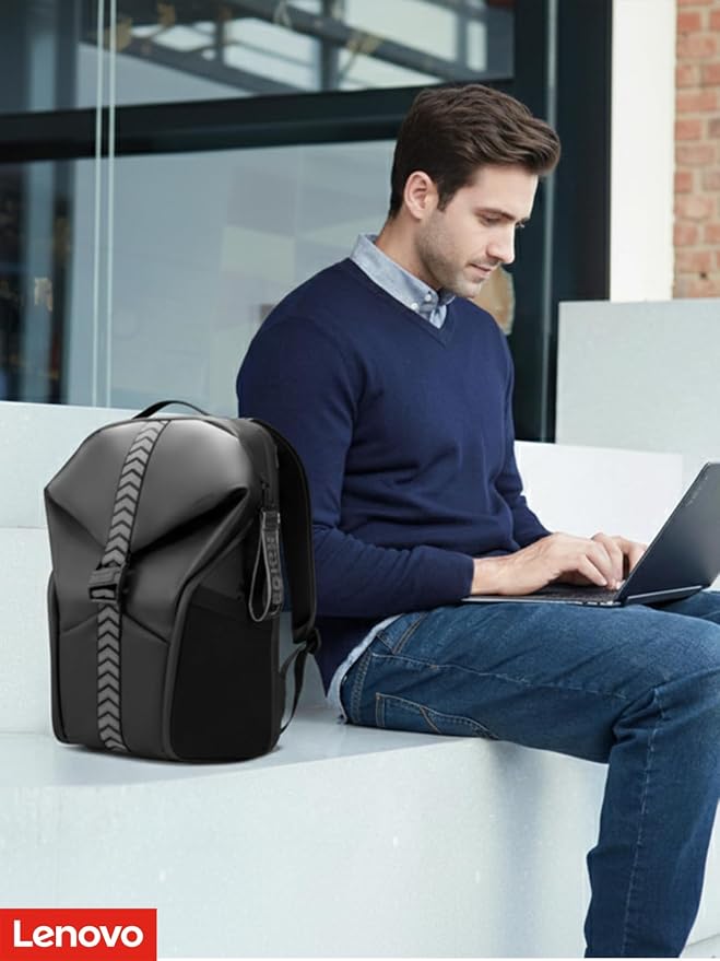 Lenovo Legion Gaming Laptop Backpack GB700 – Extra Large, Fits Up to 16-Inch Computer – Anti-Theft Lock, Damage Protection, Water-Resistant Travel Bag with Organized Compartments – Black