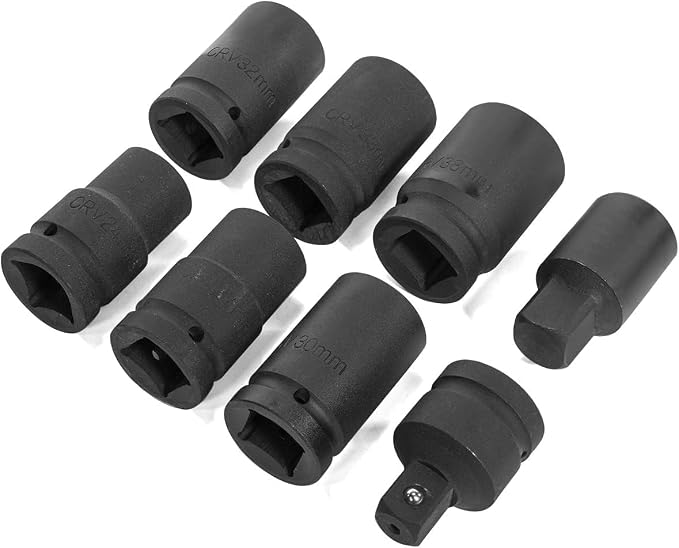 YUNGTEE Torque Multiplier Wrench Set, 1:64 Ratio, 1" Drive, 8 CR-V Sockets