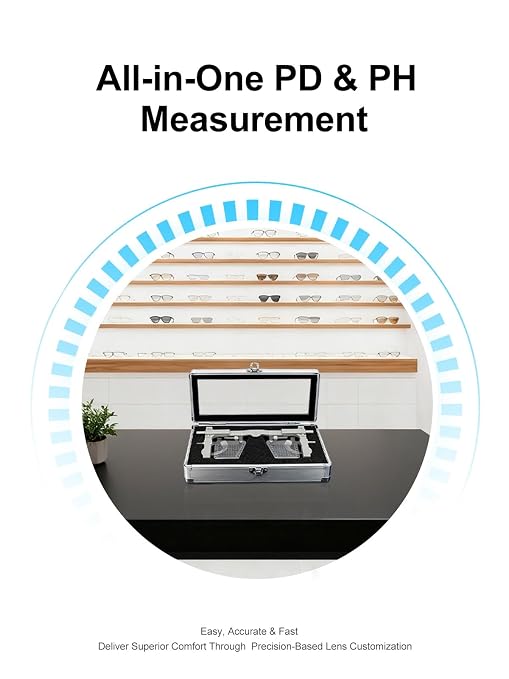 Pupilometer PD Meter Ruler for Progressive Multi-Focus Lenses - PD & PH Measuring Tool with 0.5mm Accuracy