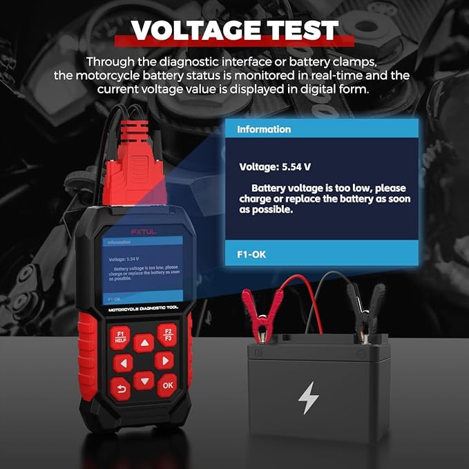 M4 Motorcycle Diagnostic Tool for BMW 10-Pin OBD2 Scanner | Full System Scanner, ABS Bleeding, Service Reset & Throttle Reset, ECU Reset, For DIYers & Professional Mechanics