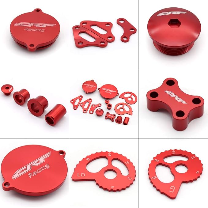 FXCNC Racing Aluminum Dirt Bike Engine Guards Kit Personaliza Set Protector Compatible with Honda CRF230 Motorcycle Accessories