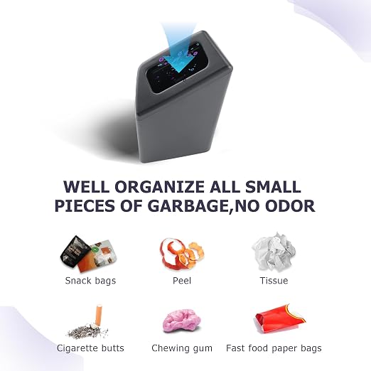 LUWU Car Trash Can for 2019-2024 2025 2026 Toyota RAV 4 Waterproof ABS Material Auto Garbage Bin, Portable Door Mount Trash Bin with Lid, Interior Accessories for RAV 4 Hybrid 2026 (Right)