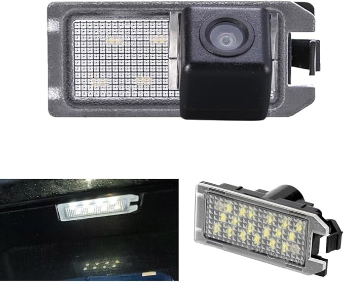 HD Car Rear View Backup Camera Vehicle-Specific License Plate Light Reverse Camera, for Dodge Viper Coupe Jeep Compass M6 M7 MP MV Grand Cherokee IV WK WK2 Mopar Van Patriot MK74 Levante SUV