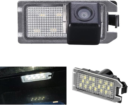 HD Car Rear View Backup Camera Vehicle-Specific License Plate Light Reverse Camera, for Dodge Viper Coupe Jeep Compass M6 M7 MP MV Grand Cherokee IV WK WK2 Mopar Van Patriot MK74 Levante SUV