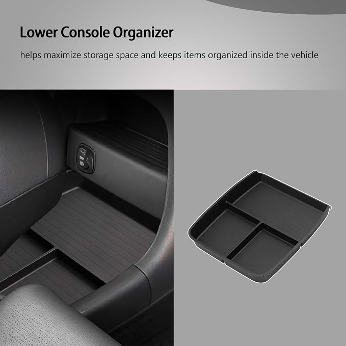 Center Console Organizer for 2026 Hyundai Palisade Armrest Box Organizer & Lower Organizer for 2026 Palisade (Calligraphy, Hybrid Calligraphy) Accessories (Only for 7-Seat)