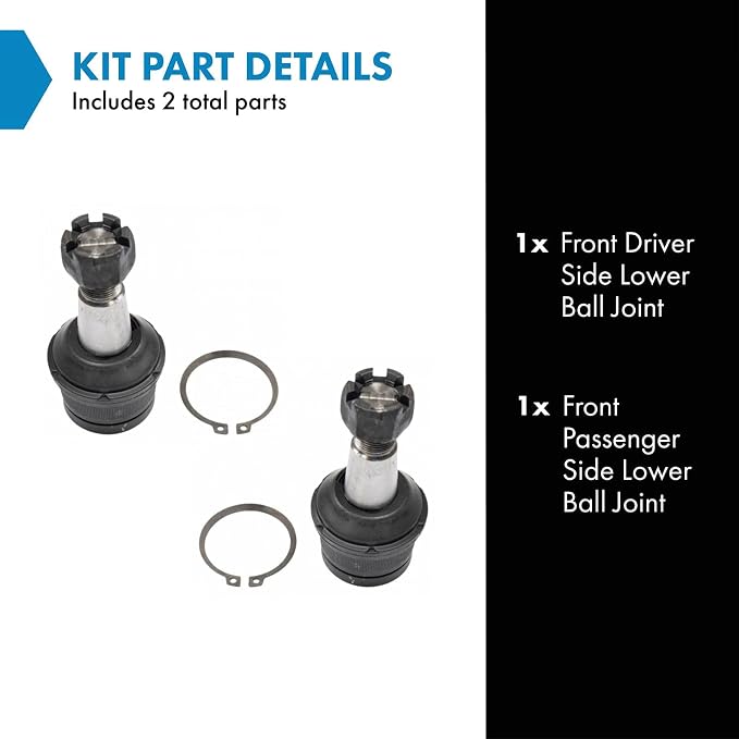 TRQ Front Lower Ball Joint Set Compatible with 1994-1999 Dodge Ram 2500 Ram 3500