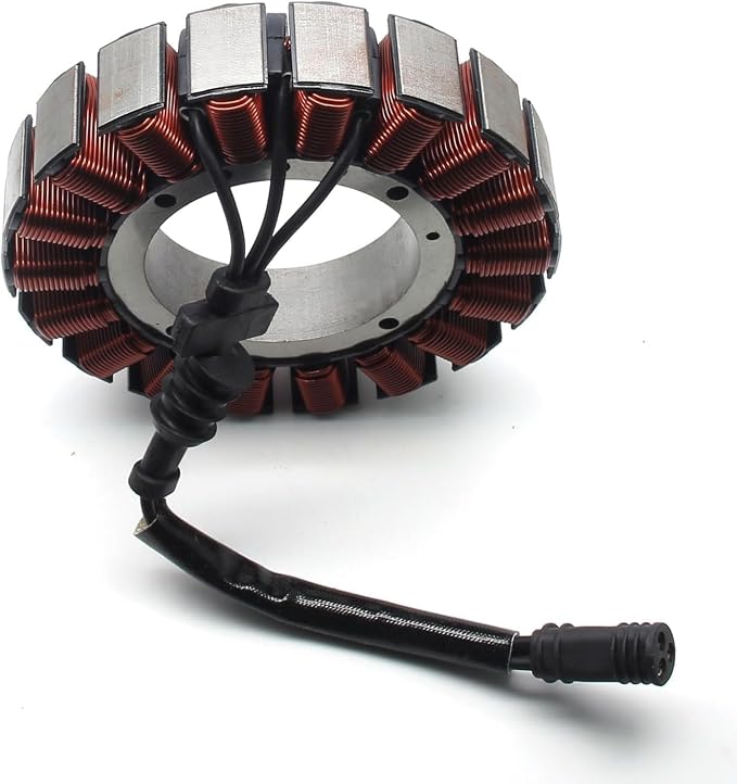 MZS 30017-08 Motorcycle Electric Stator Coil Compatible with Softail Breakout Deluxe Fat Boy Slim Heritage Rocker 2008-2017 / Dyna Street Fat Bob Low Rider Super Glide 2008-2017