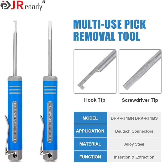 JRready Deutsch Crimp Tool ACT-LY-16DT with DT Connector Kit 2 Pin 10 Sets
