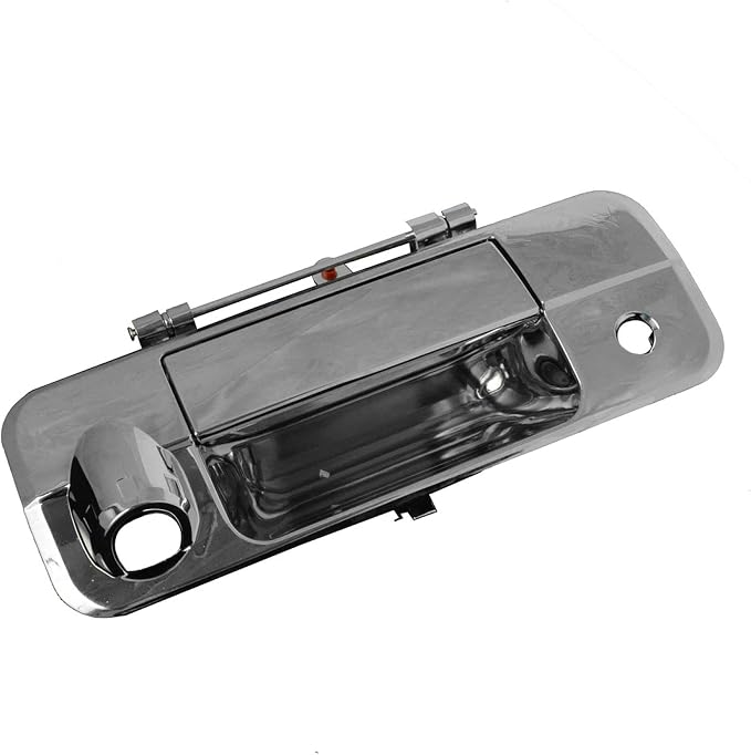 TRQ Chrome Tailgate Handle Reverse Backup Camera Kit Set Compatible with Tundra Pickup Truck