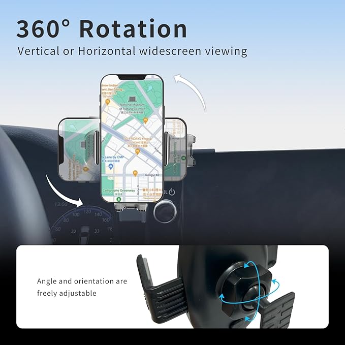 Car Phone Holder for Toyota Camry 2025–2026,Vehicle-Specific Dashboard Phone Mount,360° Adjustable Cell Phone Holder for 12.3-Inch Touchscreen,One-Hand Operation (Not Fit 8-Inch Screen)