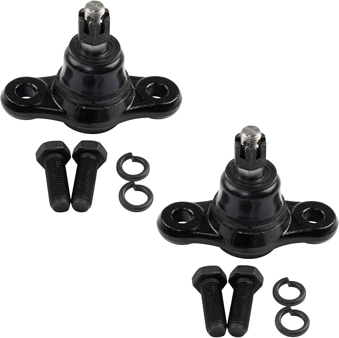 TRQ Front Lower Driver and Passenger Side Ball Joint Set Compatible with 07-10 Hyundai Elantra 11-12 Elantra Touring 10-13 Kia Forte Forte Koup 07-10 Rondo 07-10 Optima 06 Optima 5th Vin Digit E