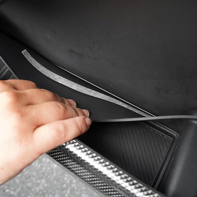Silicone Door Storage Compartment for 2020-2025 Ford Explorer Anti-Scratch Panel Protective Accessories Black 2Pcs (Rear Door)