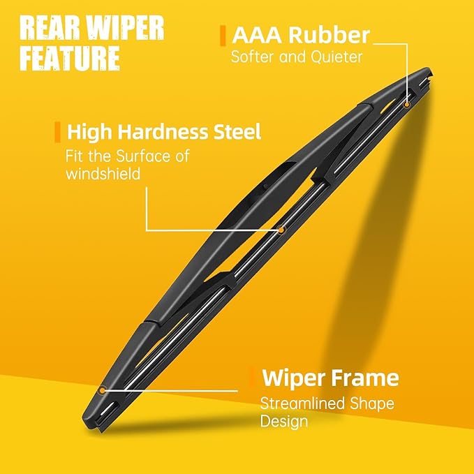 MIKKUPPA 26"+17"+12" Windshield Wiper Blades Replacement for 2017-2022 Honda CRV CR-V, Front & Rear Wiper Blades Set, Durable Stable Quiet All Season (Pack of 3)