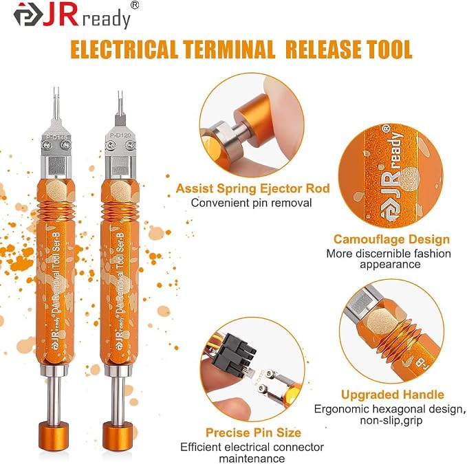 JRready ST5262 2Pcs Molex Micro Fit Extractors Microfit Terminal Release Tool Kit for Molex MX3.0 Male/Female Terminals Microfit 3.0 Extraction Tool for Micro-Fit Terminals Pin Removal Tool Kit