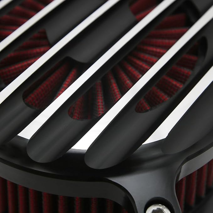 For harley air cleaner filter Sportster Softail Touring street road king glide Dyna for harley davidson air intake filters (Venturi style -red filter, C-For Touring 08-16, Softail 16-17)