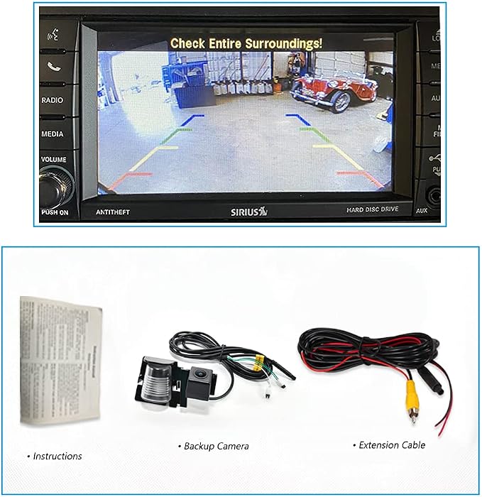 EWAY Classic 1.0 Spare Tire Backup Camera & License Plate Backup Camera for Jeep Wrangler JK JKU 2007-2018