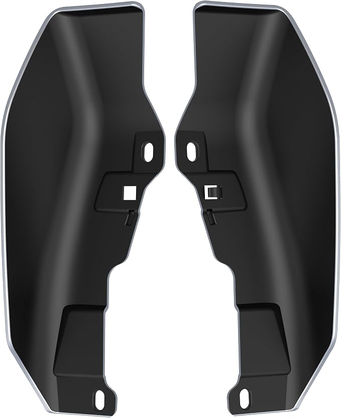 Color - Matched Mid Frame Air Deflectors Heat Shield, Perfectly Fit for Harley Touring Models 2009-2026 Baracuda Sliver