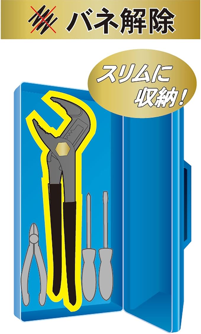Fujiya Water Pump Pliers Black Gold with Spring, 110-250S-BG 10 Inch