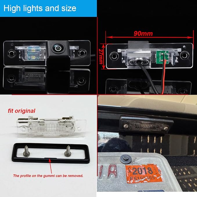 Car Backup Camera Fit for BMW 3er E30 315 316 316i 318i 318is 320i 320is 323i 324d 324td 325e 325i 325iX M3 S14 M40 M10 M20 M21 E12 E28 518 518i 520 520i 525 528 528i M535i E24 E23 E32 E26 Z1 Reverse