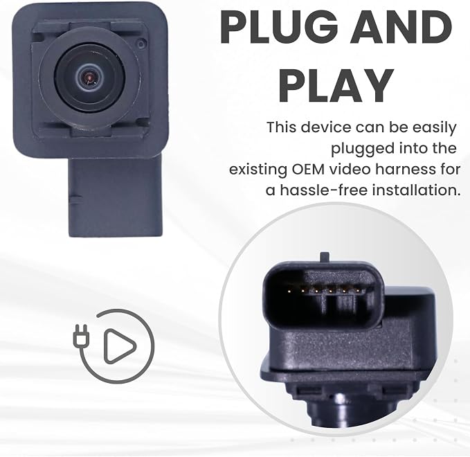 Backup Camera Replaces for 2018 2019 2020 Ford F150 Crew/Extended/Regular CAB OE Part # JL3Z19G490C JL3T19G490BD