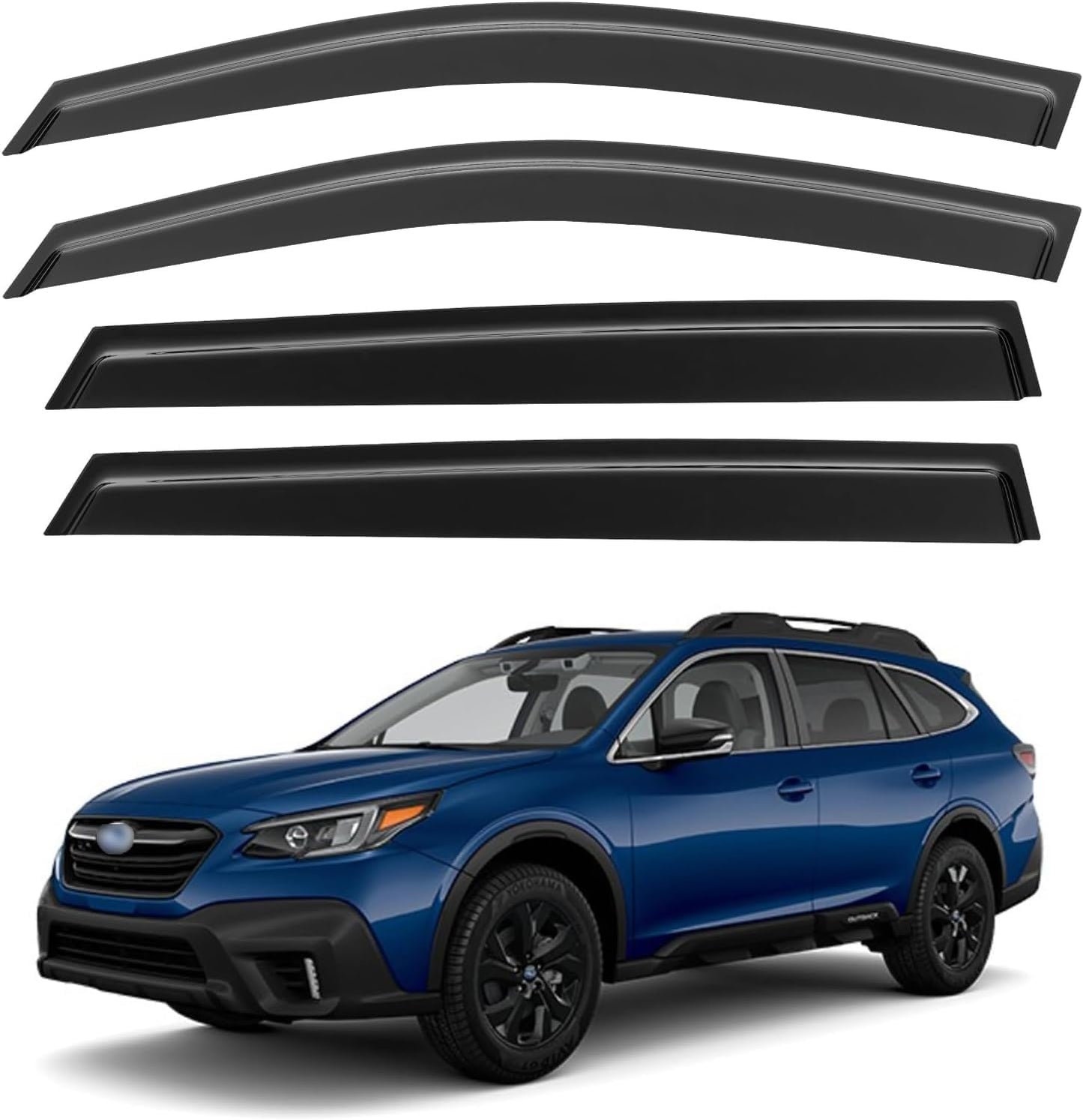 Window Visors Rain Guards Shield for 2020 2021 2022 2023 2024 2025 Subaru Outback, Out-Channel Window Vent Wind Deflectors Visors Shades for 20-25 Outback