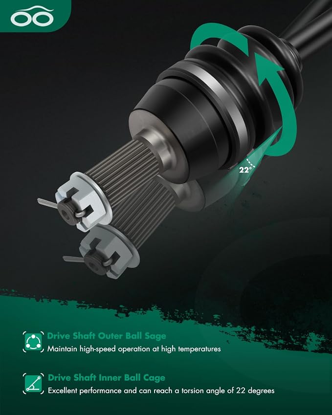 SCITOO CV Axle Shaft Assembly Fits for Polaris Scrambler XP 1000/XP850/850, for Polaris Sportsman XP 1000/XP 850/850/550 Rear Left Right 1332642