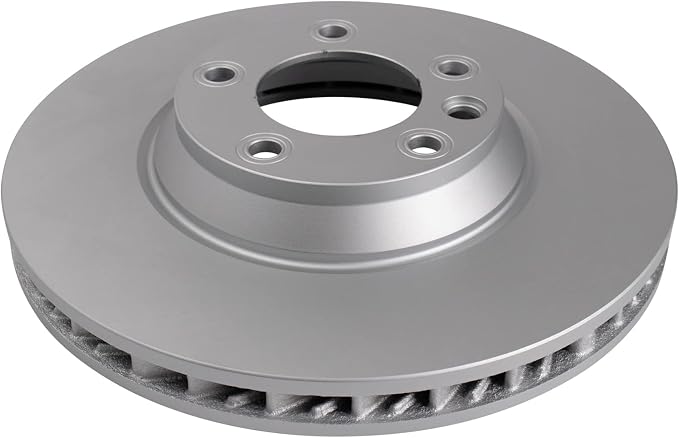 TRQ Front Brake Rotor Set G Coated Vented Compatible with 2007-2015 Audi Q7 2003-2013 Porsche Cayenne 2004-2010 Volkswagen Touareg