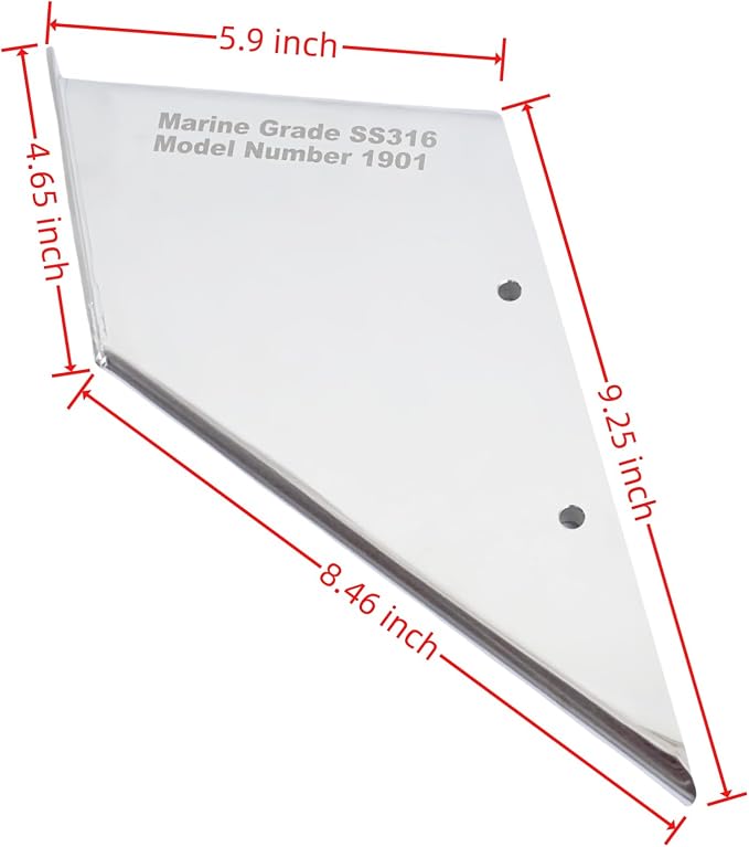 35-SS615 SternDrive Skeg Protector Guard for MerCruiser Alpha 1 Gen 2 Motor | SeaSierra-5001 Lower Unit Skeg Cover, Damage Repair, Replace 27031, Marine Grade 316 Stainless Steel
