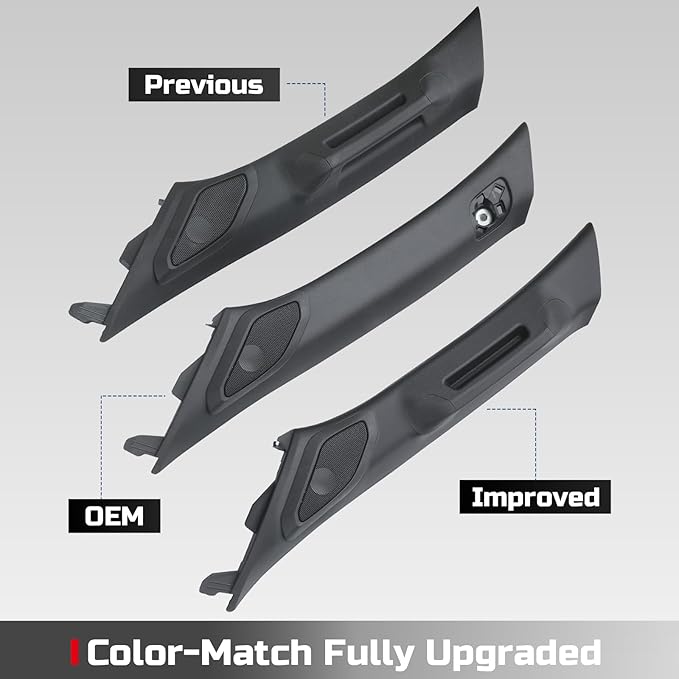 Driver Side A-Pillar Grab Handle for Toyota Tacoma Gen 4th (2024-2026), OEM-Style Texture, Matches Passenger Side, Sturdy & No Creaking Noise, Easy Installation