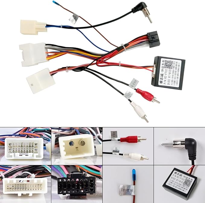 Car Head Unit Wire Hareness for Toyọta Caṃry Corọlla RAV4̣ 4Ruṇner Tacọma, Fit Toyọta Car Stereo Radio Power Cable USB CANBUS Decoder Adapter Support J-B-L Amplifier SWC