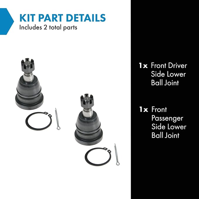 TRQ Front Lower Ball Joint Driver and Passenger Side Compatible with 2000-2001 INFINITI I30 2002-2004 INFINITI I35 2000-2003 Nissan Maxima