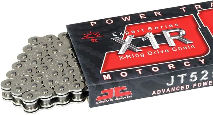 JT Chain JTC525X1R3NN122RL (525 Series) Nickel 122 Link Heavy Duty X-Ring Chain with Connecting Link