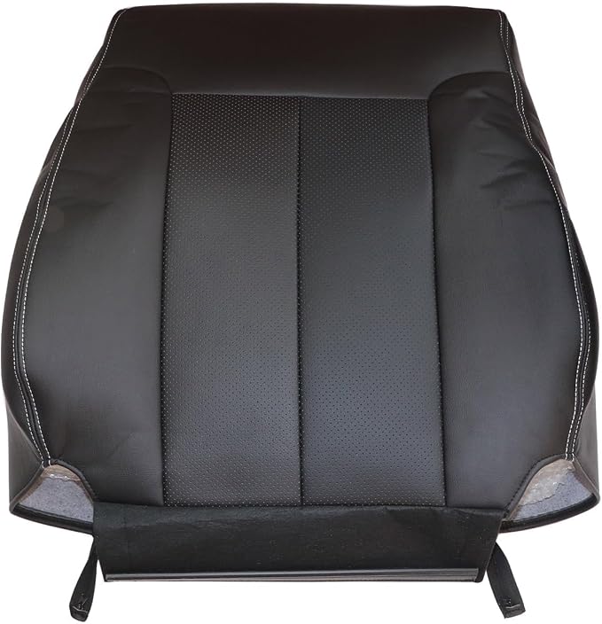 SecosAutoparts Front Driver Side Bottom & Top Lean Back Replacement Leather Seat Cover Black Compatible with Ford F150 Lariat 2009 2010 2011 2012 2013 2014