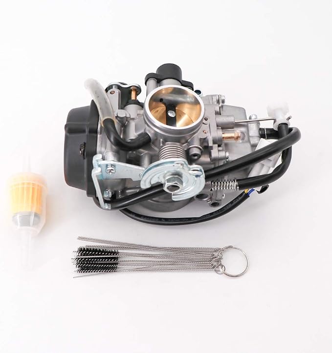 KIPA Carburetor for Suzuki DRZ400 DRZ 400 DRZ400SM DRZ400S 2005-2018 Replace # 13200-29FB4 With Filter & Carbon Dirt Jet Cleaner Tool Kit Durable