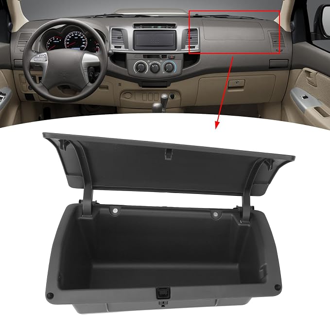Car Dashboard Interior Storage Box 55042 0K020 Stylish LHD Dashboard Interior Organizer Box Replacement for Vigo 55042 0K020 (Gray) CFTGIWr6sv2nwko1-13