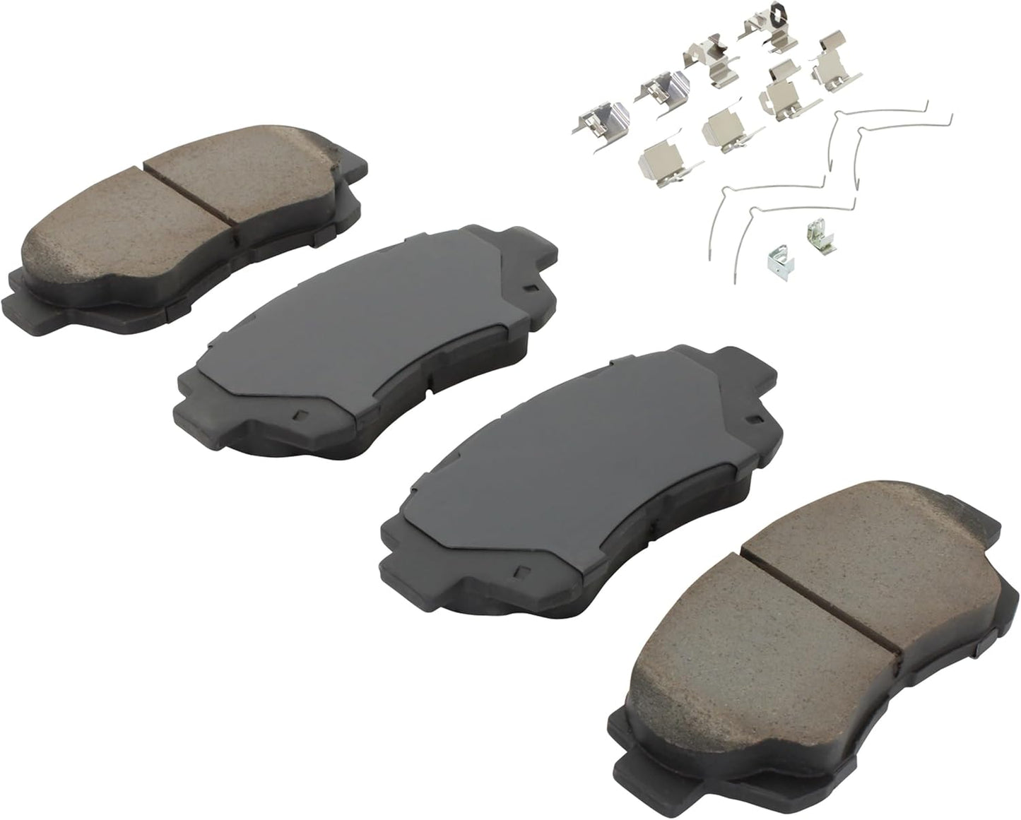 Premium Ceramic Front Brake Pads (1001-0476C) Compatible with Lexus ES300 1995-1992, LS400 1992-1990, SC300 1998-1992, Toyota Avalon 1997-1995, Camry 2001-2000, Sienna 2003-1998