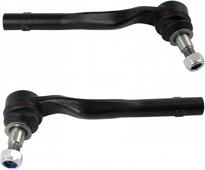 TRQ Front Outer Tie Rod Set 2 Piece Compatible with 2010-2011 Mercedes-Benz E350 E550