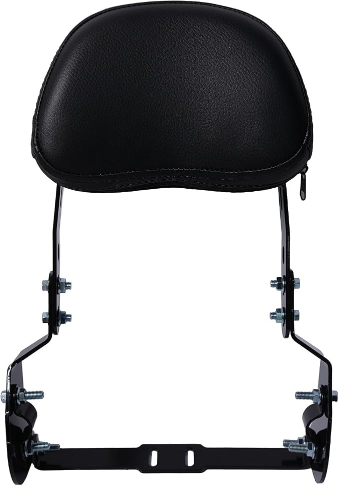 JMCHstore Mini Bike Backrest Sissy Bar w/Cushion for Coleman B200 B200R B200RSV B200C B200V RB200 RT200 Mega Moto B212 MAX - adjustable height slots, padded backrest cushion for rider support