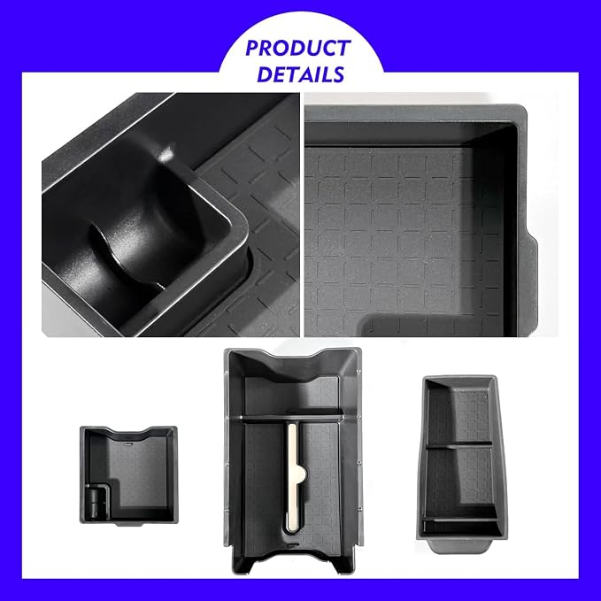 2pack 2026 Toyot a RAV4 Center Console Organizer Tray for 2026 Toyot a RAV4 XSE LE SE XLE Premium Woodland Console Tray & Silicone Drawer Tray for 2026 RAV4 Accessories Double Layer(NOT FOR Limited)