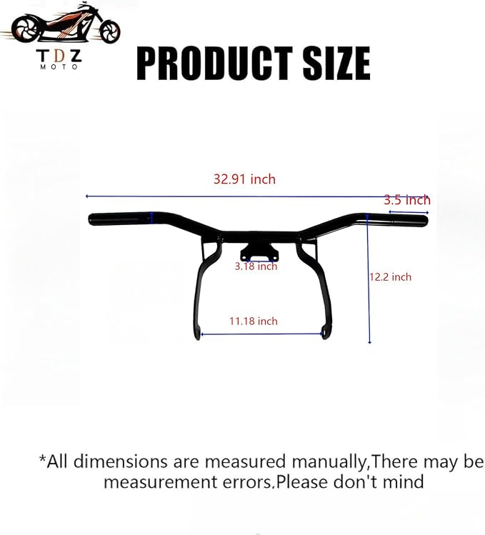 2014-2023 TDZ 1-1/4" Crash Bar Engine Guard for Harley Touring Street Glide Road Glide Road King Electra/Ultra Models【Buying Colorful Wheels for Matching is More Fashionable】