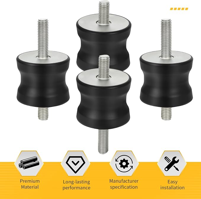 M MATI 4Pcs Shock Mount for Multiquip MVC80VH/VHW MVC-64VH/VHW MVC70E/EW MVC82VH/VHW 939010254